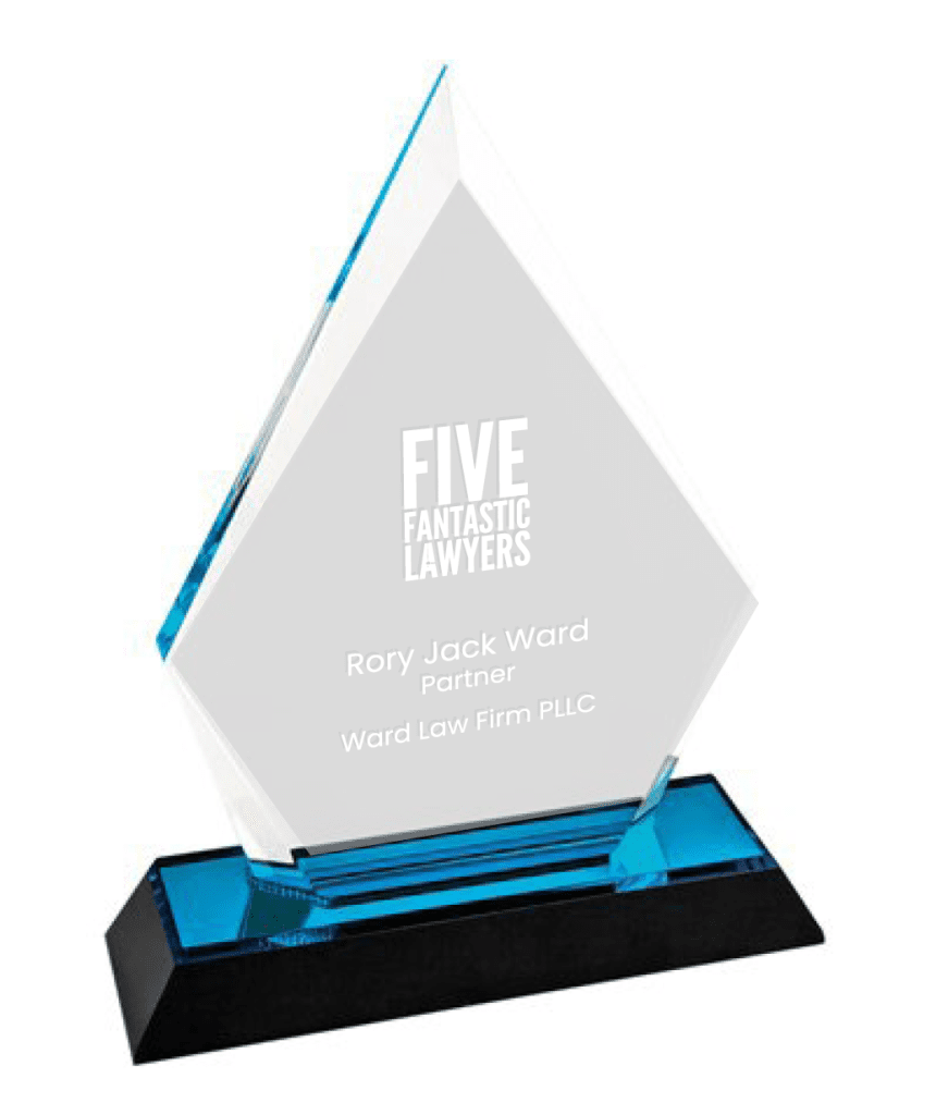 Five Fantastic Lawyers Award Trophy Rory Jack Ward Version 2